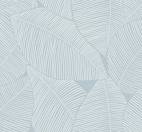 NW47502 Summer Magnolia Blue Skies Botanical Theme Vinyl Self-Adhesive Wallpaper NextWall Peel & Stick Collection Made in United States