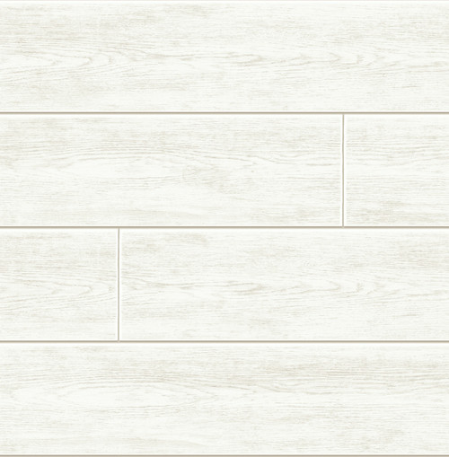 AX10900 Off-White Shiplap Off-White Wood Theme Vinyl Self-Adhesive Wallpaper NextWall Peel & Stick Collection Made in United States