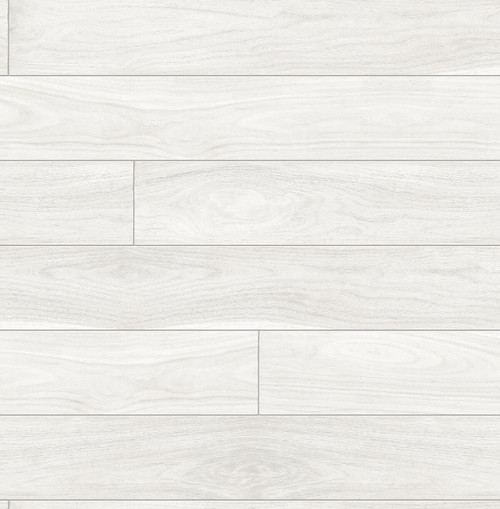 NW35400 Teak Planks Off-White Wood Theme Vinyl Self-Adhesive Wallpaper NextWall Peel & Stick Collection Made in United States