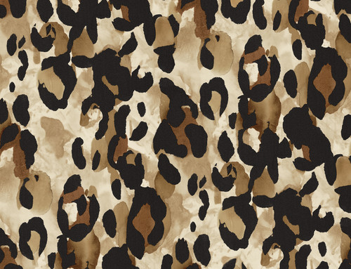 HG11406 Leopard Print Fallburn Tan Animal Print Theme Vinyl Self-Adhesive Wallpaper Harry & Grace Peel and Stick Collection Made in United States