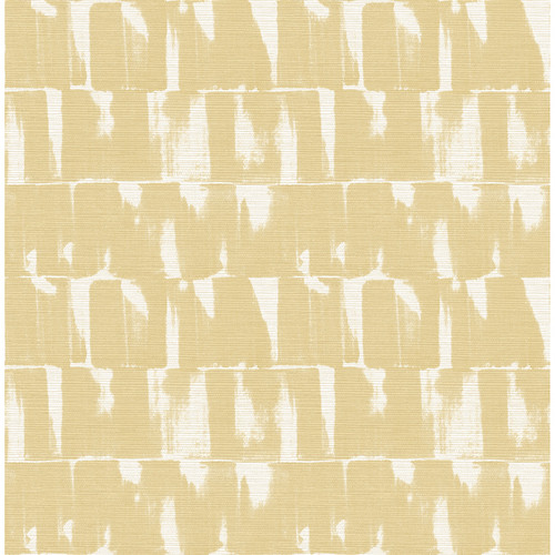 4122-27021 Bancroft Gold Artistic Stripe Yellow Abstract Theme Unpasted Non Woven Wallpaper Terrace Collection Made in Great Britain