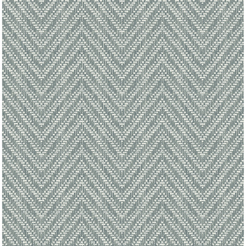 4122-27044 Glynn Denim Blue Chevron Graphics Theme Unpasted Non Woven Wallpaper Terrace Collection Made in Great Britain