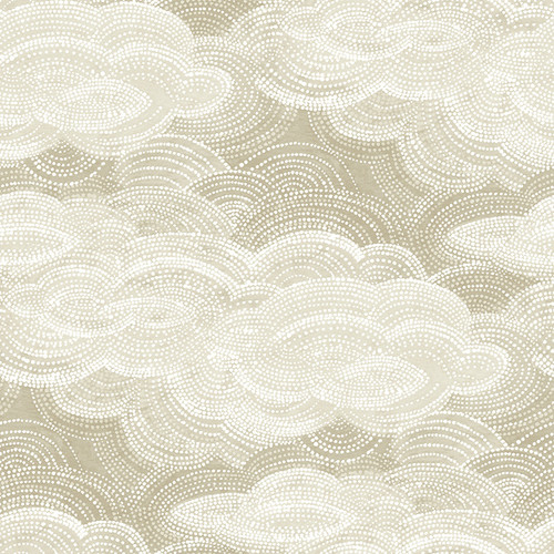 4122-72405 Vision Pearl Off White Stipple Cloud Graphics Theme Unpasted Non Woven Wallpaper Terrace Collection Made in United States