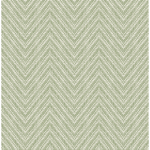 4122-27043 Glynn Green Chevron Graphics Theme Unpasted Non Woven Wallpaper Terrace Collection Made in Great Britain