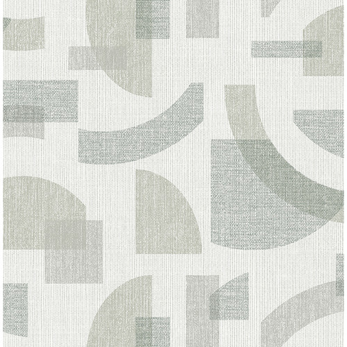 4141-27158 Fulton Shapes Sea Green Modern Style Non Woven Unpasted Wallpaper from Solace by A-Street Prints Made in Great Britain