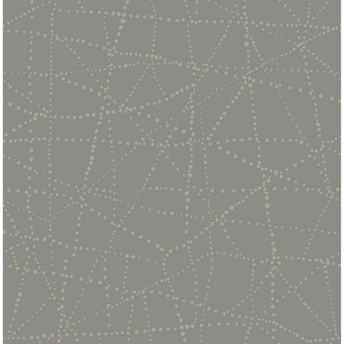 4141-27126 Alcott Dotted Charcoal Gray Modern Style Non Woven Unpasted Wallpaper from Solace by A-Street Prints Made in Great Britain