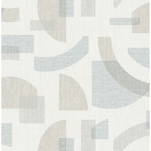 4141-27161 Fulton Shapes Light Blue Modern Style Non Woven Unpasted Wallpaper from Solace by A-Street Prints Made in Great Britain