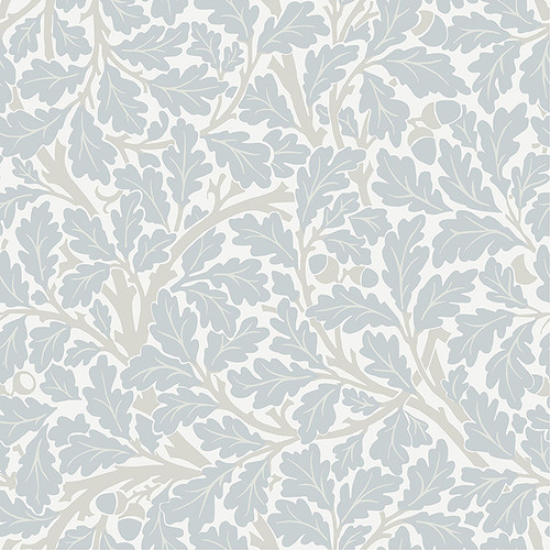 4153-82031 Oak Tree Sky Blue Leaf Non Woven Unpasted Wallpaper from Hidden Treasures by A-Street Prints Made in Sweden