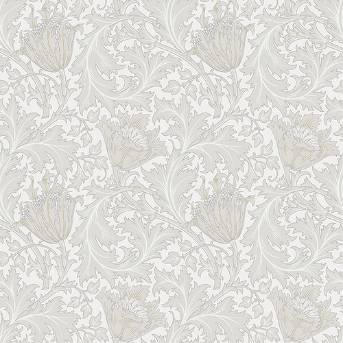 4153-82001 Anemone Dove Gray Floral Trail Non Woven Unpasted Wallpaper from Hidden Treasures by A-Street Prints Made in Sweden
