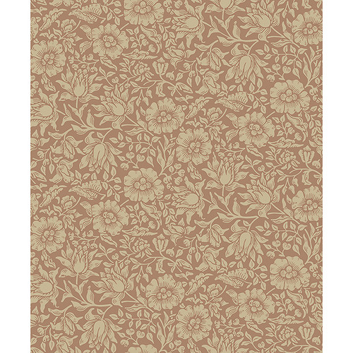4153-82040 Mallow Rose Pink Floral Vine Non Woven Unpasted Wallpaper from Hidden Treasures by A-Street Prints Made in Sweden