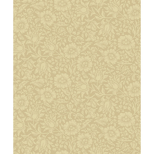 4153-82039 Mallow Butter Yellow Floral Vine Non Woven Unpasted Wallpaper from Hidden Treasures by A-Street Prints Made in Sweden
