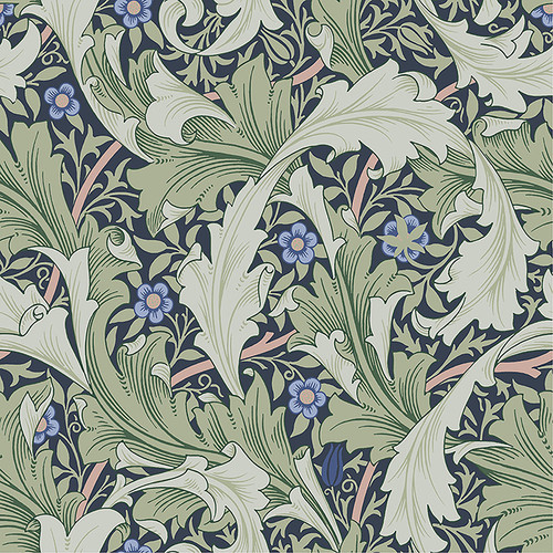 4153-82014 Granville Green Leafy Vine Non Woven Unpasted Wallpaper from Hidden Treasures by A-Street Prints Made in Sweden