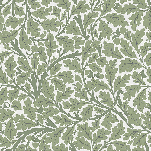 4153-82028 Oak Tree Green Leaf Non Woven Unpasted Wallpaper from Hidden Treasures by A-Street Prints Made in Sweden