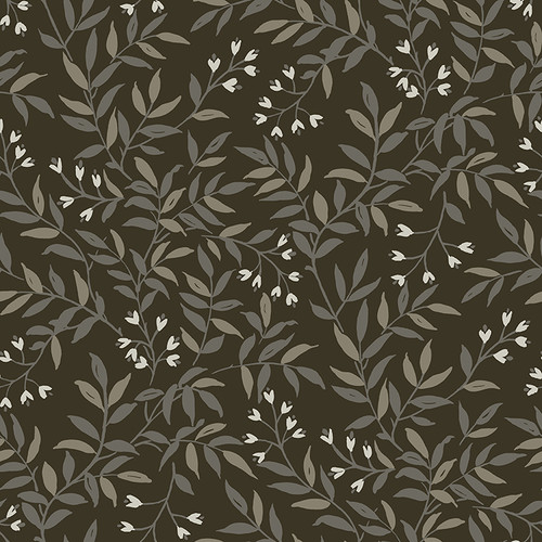 4134-72519 Senna Black Budding Vines Sure Strip Prepasted Wallpaper from Wildflower by Chesapeake Made in United States