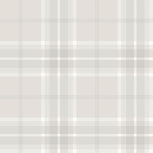 2980-92123 Sala White Plaid Farmhouse Style Unpasted Non Woven Wallpaper from Splash by Advantage Made in Sweden