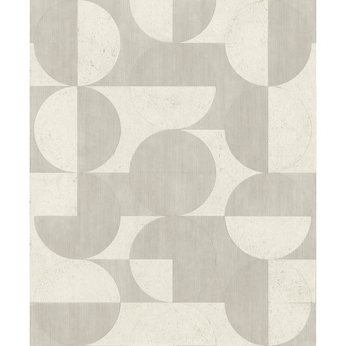 2980-521313 Barcelo Light Gray Circles Modern Style Unpasted Non Woven Wallpaper from Splash by Advantage Made in Germany
