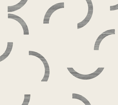 FM1022 Lunula Black Off White Non Woven Texture Style Wallpaper from Formations