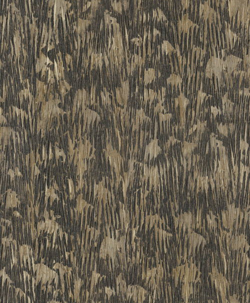 FM1004 Gilded Plume Charcoal Black Taupe Brown Mylar on Non Woven Texture Style Wallpaper from Formations