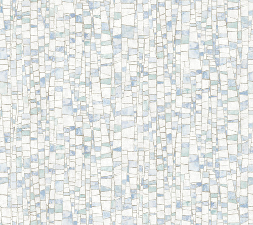 FM1081 Kaleidoscopic Blue Cream White Gray Non Woven Texture Style Wallpaper from Formations