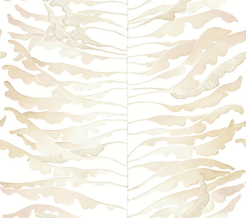 FM1041 Leaf Column Clay Brown Off White Non Woven Texture Style Wallpaper from Formations
