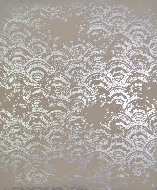York Wallcoverings NW3598 Modern Metals Eclipse Wallpaper White/Gold
