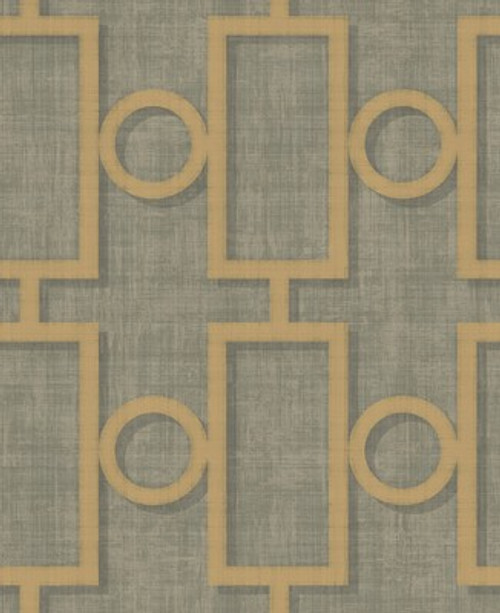 Seabrook wallpaper in Gray, Metallic Gold NE50600