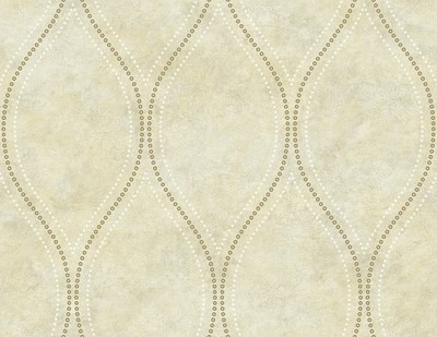 Kenneth James by Brewster 2765-BW40207 Geo Eira Beige Marble Ogee Wallpaper