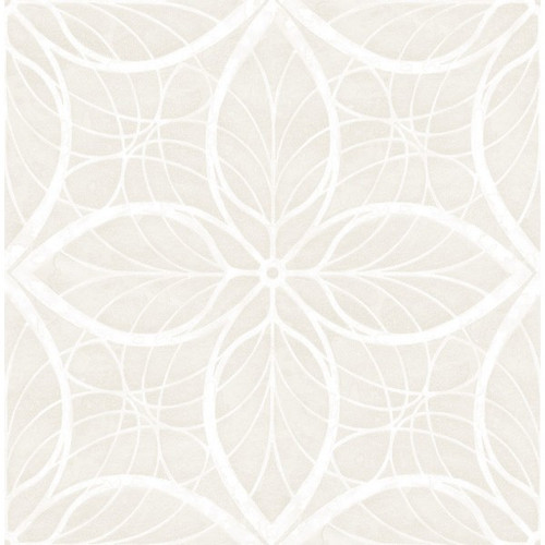 Seabrook Wallpaper in Neutral Off White MK20505