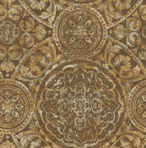 Seabrook wallpaper in Brown Rust Orange MC71606