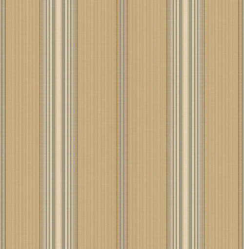 Traditional Stripe Wallpaper in Warm Gold TX41701 from Wallquest