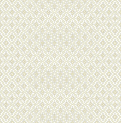 French Diamond Wallpaper in Golden FL91803 from Wallquest