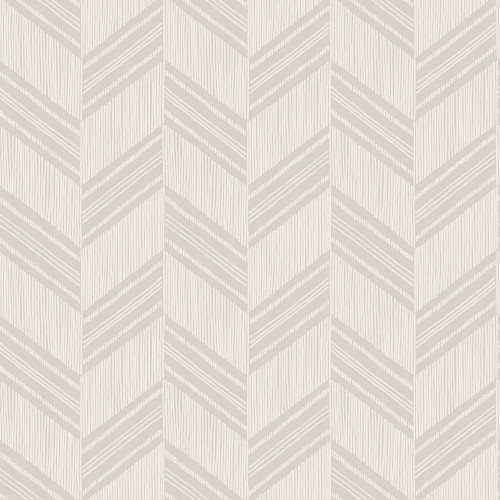 Wallquest RY30405 Boho Chevron Stripe Stringcloth Cinder Gray and Ivory Wallpaper