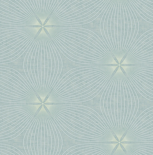 Seabrook in Green Off White RL61104 Wallpaper