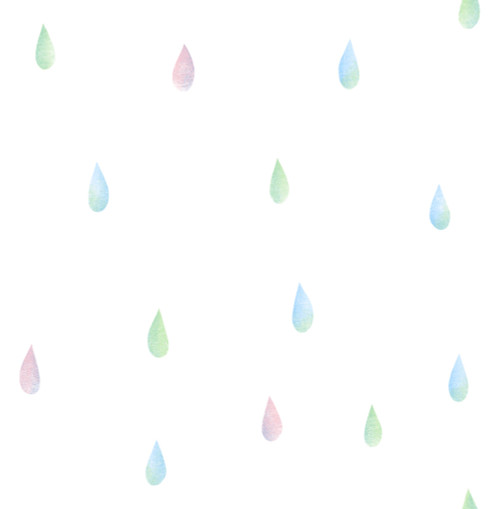 Wallquest DA60002 Raindrops Pink  Blue and Green Wallpaper