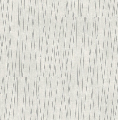 Seabrook in Metallic Silver Off White RL60118 Wallpaper