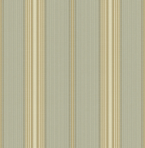 Traditional Stripe Wallpaper in Olive Green TX41703 from Wallquest