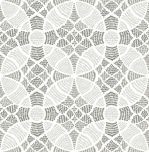 A-Street Prints by Brewster 2764-24336 Mistral Zazen Gray Geometric Wallpaper