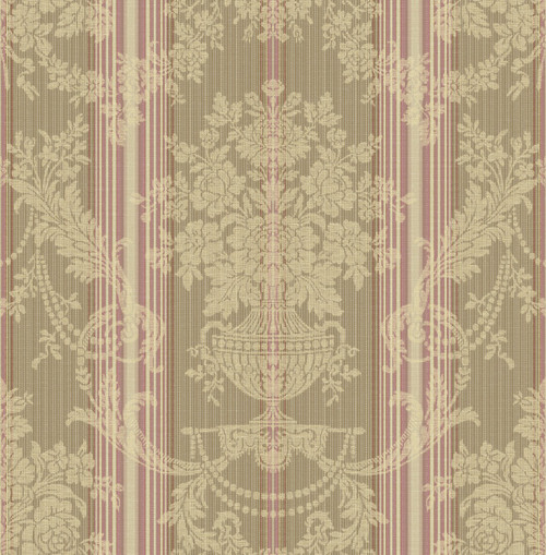Sophisticated Damask Wallpaper in Purple TX40709 from Wallquest