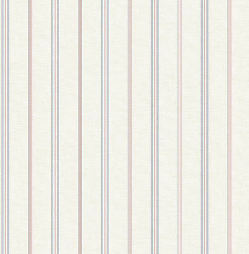 French Stripe Wallpaper in Primary FL92202 from Wallquest