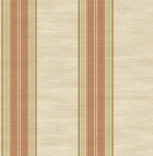 Villa Stripe Wallpaper in Sienna DV52201 from Wallquest