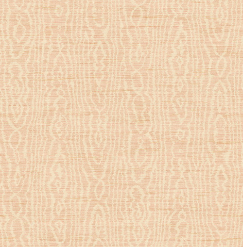 Moire Wallpaper in Peach TX41505 from Wallquest