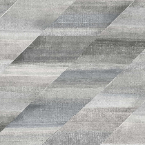 Wallquest RY30310 Rainbow Diagonals Cinder Gray and Slate Wallpaper