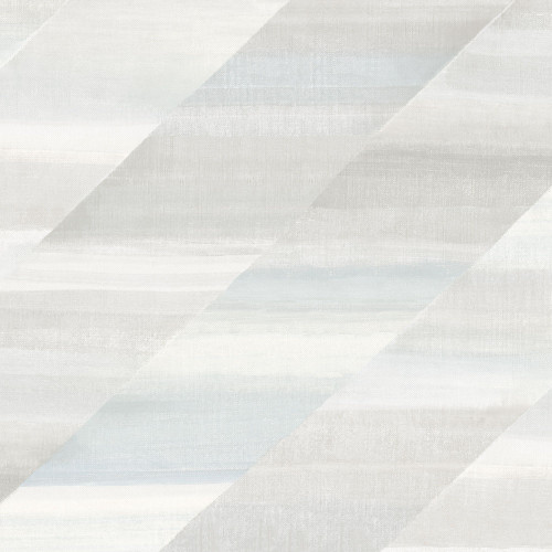 Wallquest RY30300 Rainbow Diagonals Daydream Gray and Blue Oasis Wallpaper