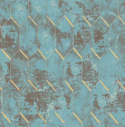 Seabrook in Brown Green Metallic Gold MW30904 Wallpaper