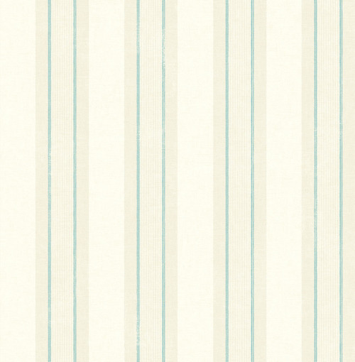 Candy Stripe Wallpaper in Teal RV21209 from Wallquest