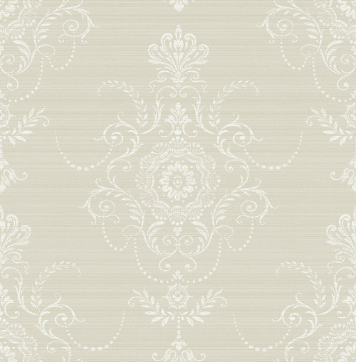 Delicate Damask Wallpaper in Hazelwood FG70307 from Wallquest