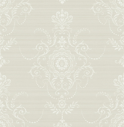 Delicate Damask Wallpaper in Hazelnut FG70308 from Wallquest