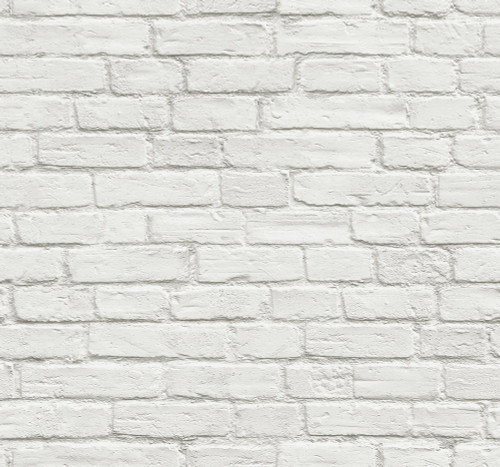 Vintage Brick Wallpaper in Off White Gray VC90307 from Wallquest