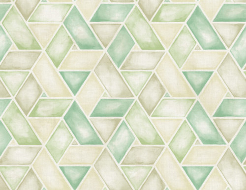 Seabrook in Green Off White Yellow Gold LG91304 Wallpaper