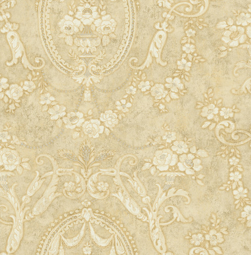 Frills Cameo Wallpaper in Antique Luster MV80605 from Wallquest